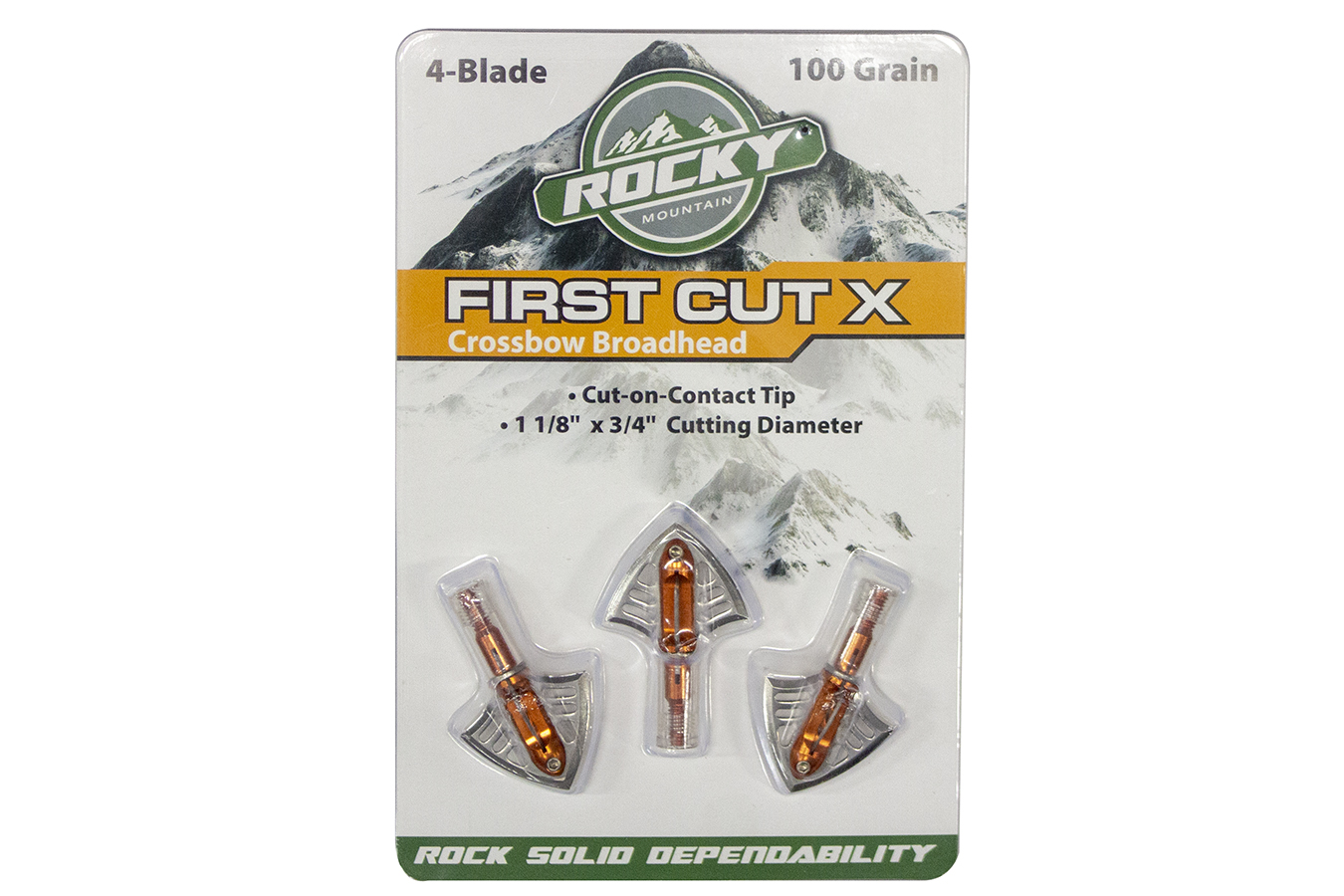 Rocky Mountain First Cut X Crossbow 100 Gr 3 Pack | Vance Outdoors