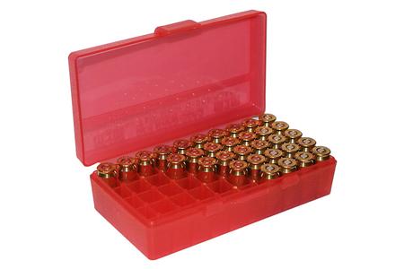 MTM 38/357 CAL 50 ROUND FLIP-TOP AMMO BOX