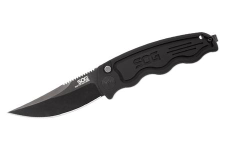 SOG TAC MINI AUTOMATIC BLACK STRAIGHT EDGE