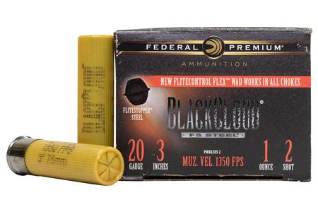 Federal 20 Gauge 3 in 1 oz 2-Shot Black Cloud 25/Box