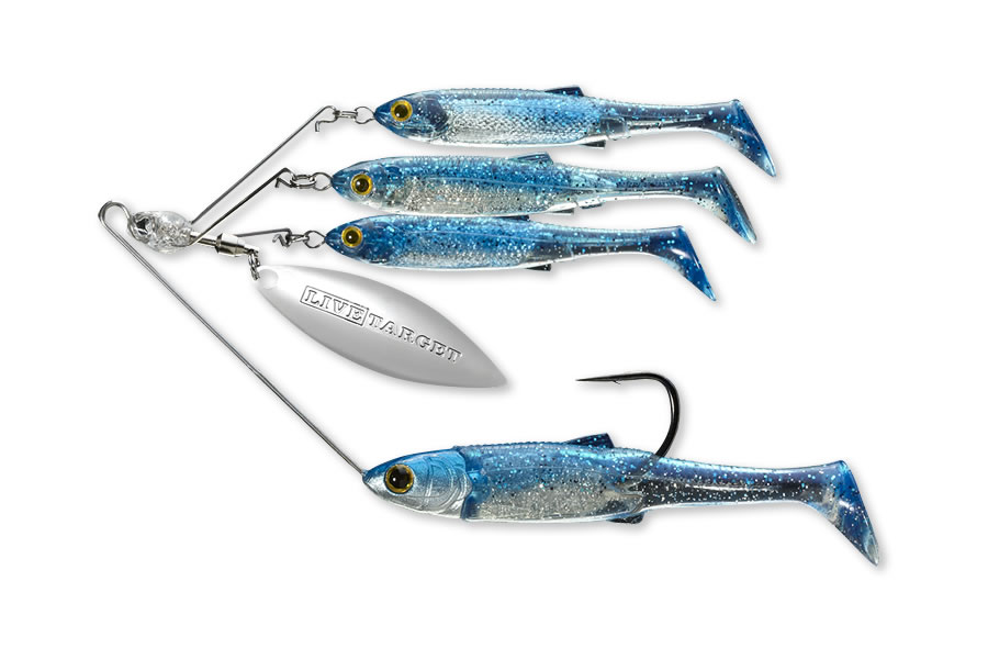 Discount Live Target 1/4 oz Bailball Spinner Rig Small in Blue/Silver for  Sale, Online Fishing Store