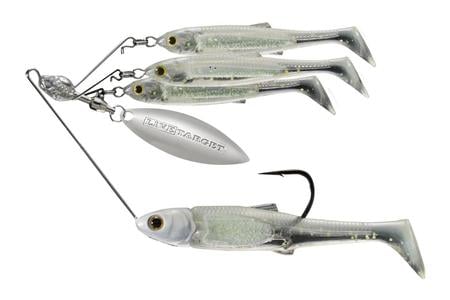 3/4OZ. LARGE SPINNER RIG SMOKE MYLAR MINNOW