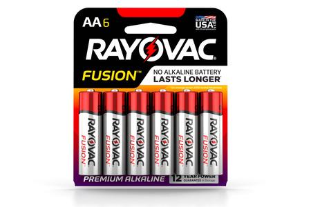 RAYOVAC FUSION AA 6 PACK