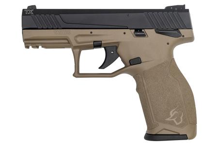 TAURUS TX22 22LR Rimfire Pistol with FDE Frame and Black Slide