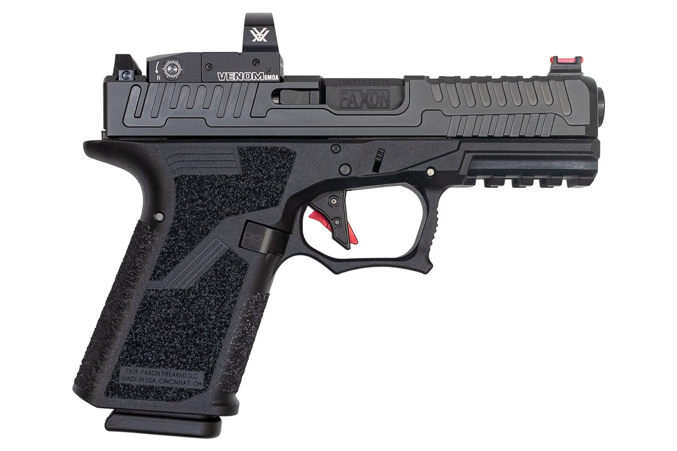 Faxon Firearms FX19 9mm Patriot Compact Pistol with Vortex Venom Red ...