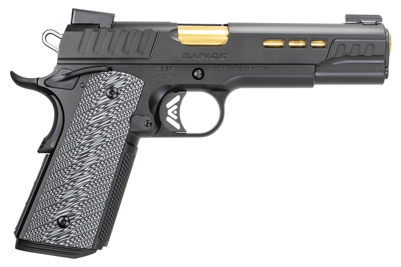 Kimber RAPIDE 10mm 1911 Semi-Auto Pistol with G10 Grips and Front Slide Serrations