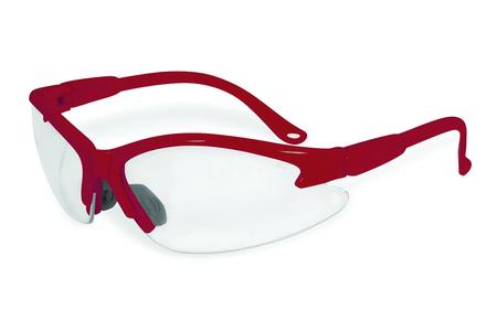 COLUMBIA, RED WITH CLEAR LENS