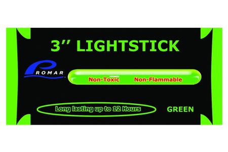 3 INCH LIGHT GLOW STICK- GREEN