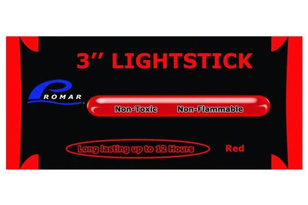 3 INCH LIGHT GLOW STICK- RED
