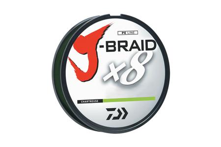 J-BRAID X 8 10LB. CHARTREUSE 330YD.