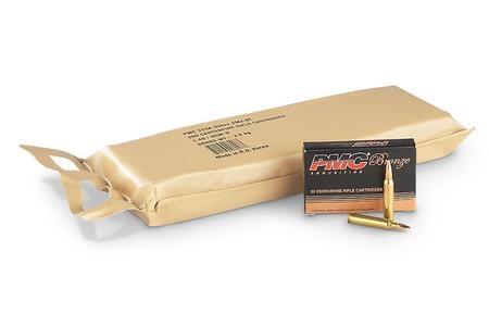 PMC .223 Rem 55 gr FMJ-BT Battle Pack 200 Rounds in Vacuum-Sealed Bag