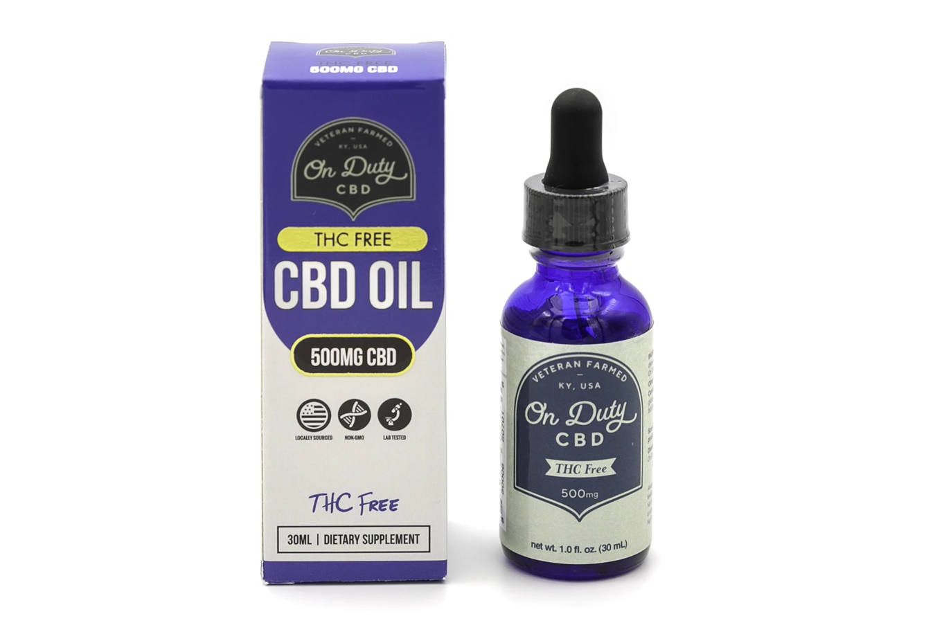 On Duty THC Free 500 MG CBD Oil Drops | Vance Outdoors