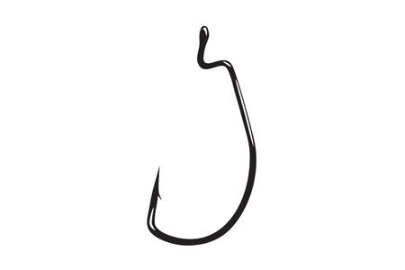 WORM HOOK SUPERLINE EWG W/ RING NSBLACK