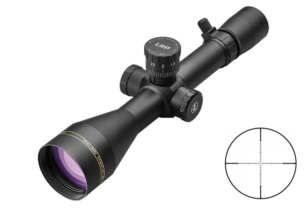 Leupold VX-3i LRP 4.5-14x50mm (30mm) Side Focus MIL FFP Riflescope with Front Focal TMR 