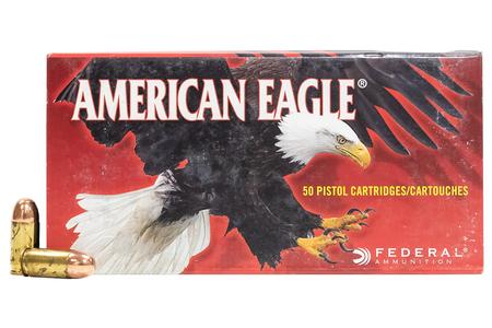 Federal 380 Auto 95 gr FMJ American Eagle Police Trade-In Ammo 50/Box