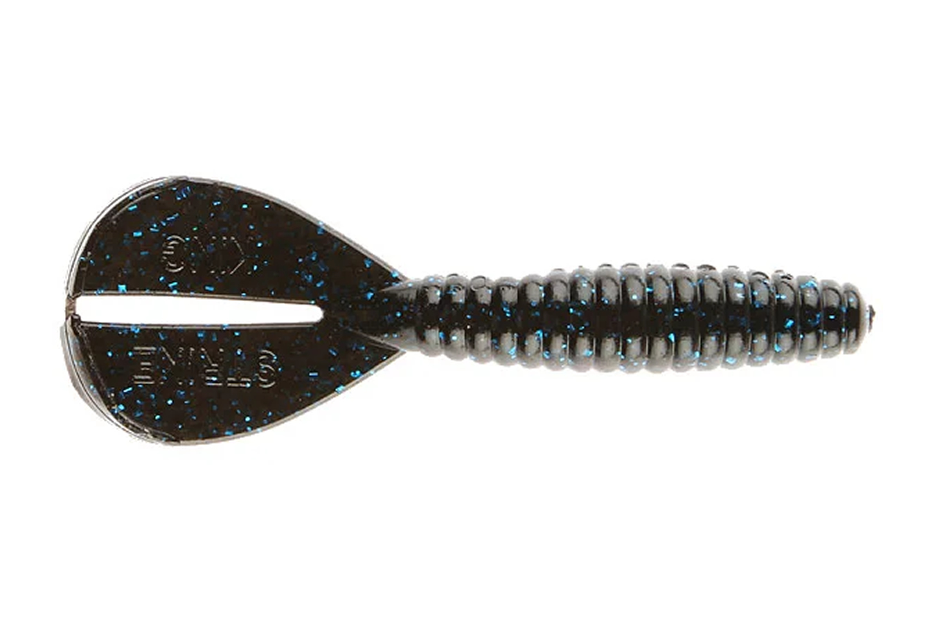 Strike King Rage Twin Tail Baby Menace Grub Black Blue Flake | Vance ...