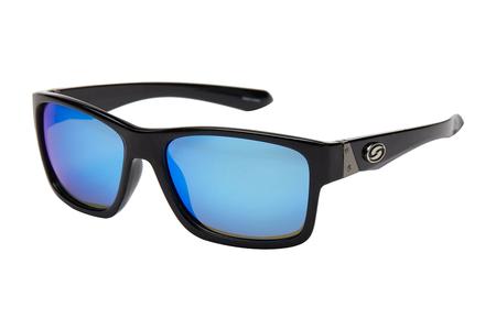 POLARIZED PRO WITH SHINY BLACK FRAME AND BLUE MIRROR LENSES