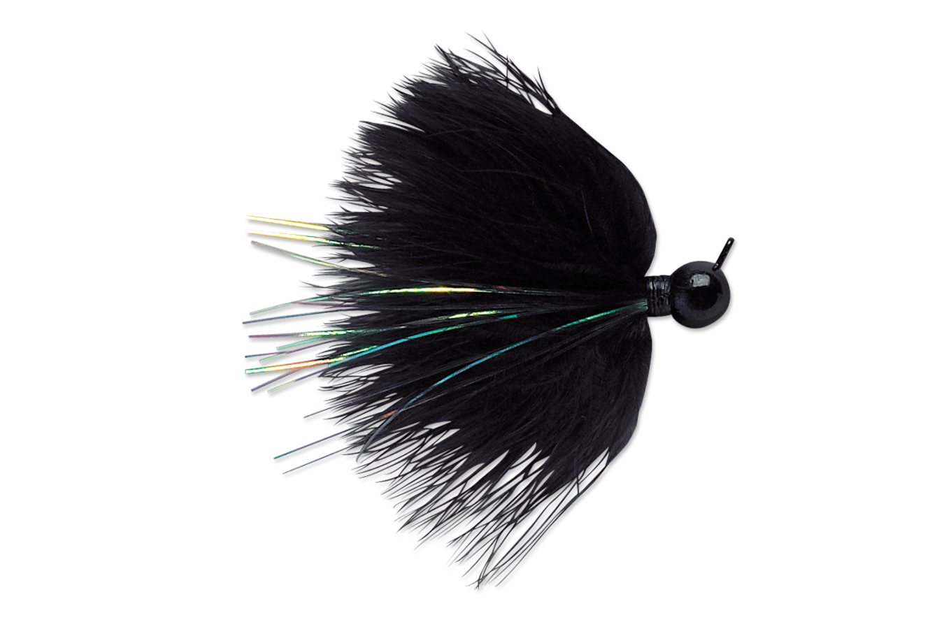 Vmc Marabou Jig 1/8oz Black Vance Outdoors