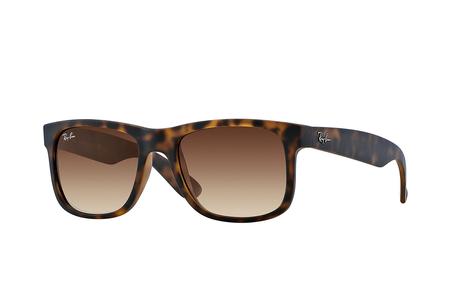 JUSTINS WITH CLASSIC TORTOISE FRAME AND BROWN GRADIENT LENSES