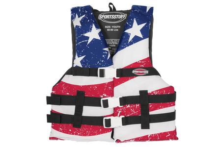 STARS AND STRIPES LIFE VEST YOUTH