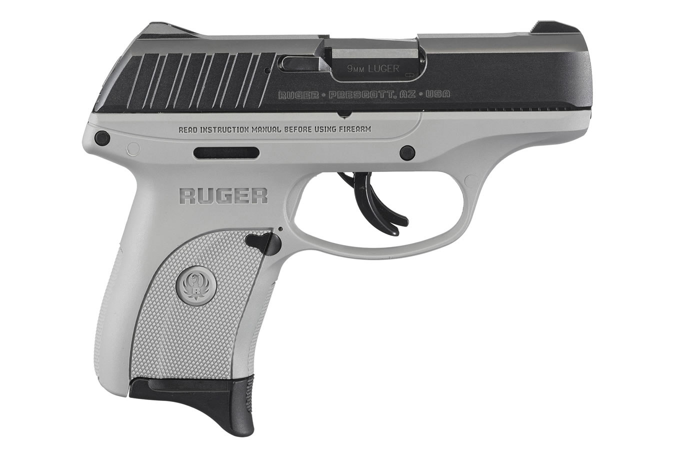 No. 5 Best Selling: RUGER EC9S 9MM GRAY FRAME BLACK SLIDE 3.12 IN BBL