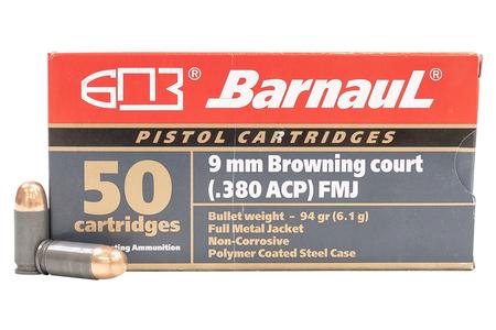 380 AUTO 94 GR FMJ STEEL POLYCOATED CASE