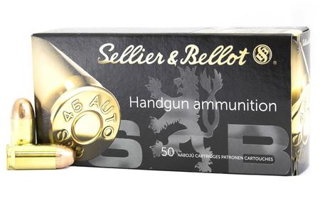 Sellier And Bellot 45 Auto 230 gr FMJ Handgun 50/Box