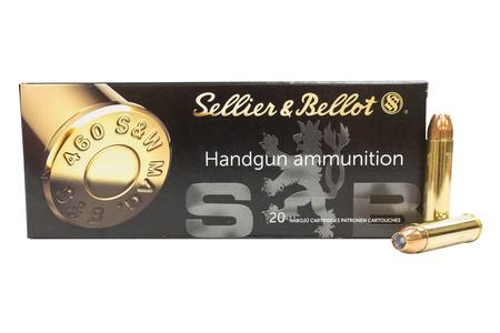 SELLIER AND BELLOT 460 S&W 255 Gr JHP Handgun Ammo 20/Box