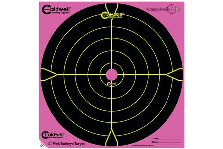 ORANGE PEEL 12 IN BULLS-EYE 5 SHEETS PINK