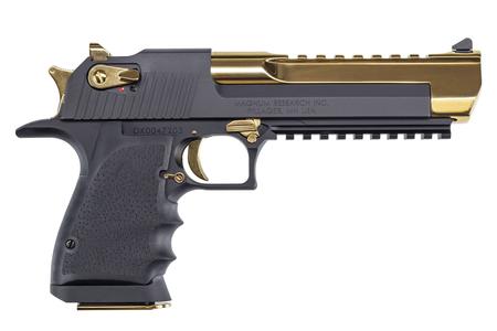 MAGNUM RESEARCH DESERT EAGLE 50 ACTION EXPRESS SEMI-AUTOMATIC PISTOL WITH TITANIUM GOLD SLIDE