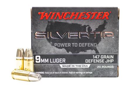 WINCHESTER AMMO 9mm 147 gr Jacketed Hollow Point Silvertip 20/Box