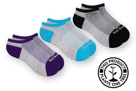 3 PACK BAMBOO, NO-SHOW SOCKS ASSORTED
