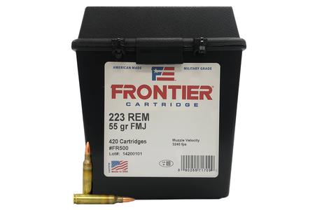 223 REM 55 GR FMJ  FRONTIER AMMO CAN 420 RD
