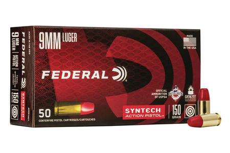 FEDERAL AMMUNITION 9mm 150 gr TSJ Syntech Action Pistol 50/Box