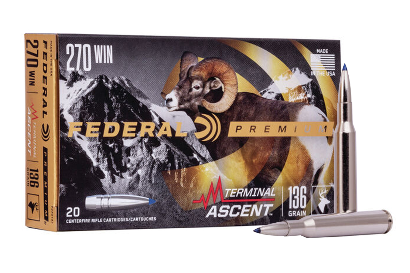 Federal 270 Win 136 gr Terminal Ascent 20/Box | Sportsman's Outdoor ...