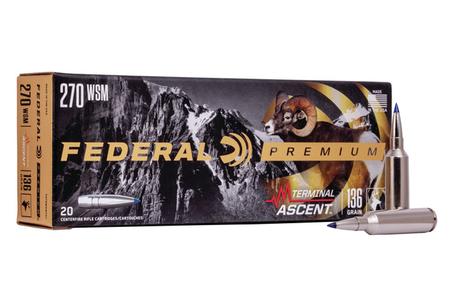 Federal 270 Winchester Short Magnum 136 gr Terminal Ascent 20/Box