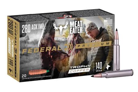 Federal 280 Ackley Improved 140 gr Trophy Copper Meat Eater 20/Box