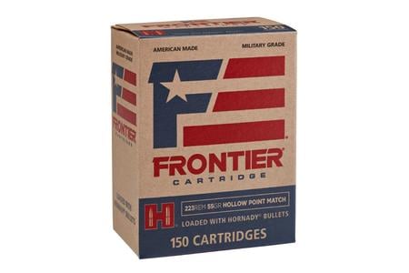 223 REM 55 GR HOLLOW POINT MATCH FRONTIER 150 RD