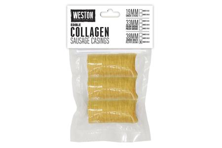 EDIBLE COLLAGEN SAUSAGE CASINGS, 38MM