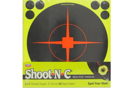 SHOOT N C 8 INCH REACTIVE TARGETS 5 PACK