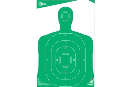 Allen EZ AIM 12x18 Silhouette, Green, 10-Pack