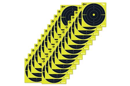 ALLEN COMPANY EZ AIM NON-ADHESIVE SPLASH BULLSEYE 8X8, 25-PACK