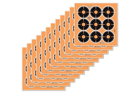 ALLEN COMPANY EZ AIM ADHESIVE SPLASH 2X2 BULLSEYE, 12-PACK