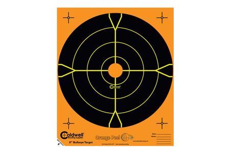 ORANGE PEEL BULLSEYE TARGETS, 2 IN, 10 CT