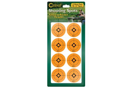 1.5 IN ORANGE SHOOTING SPOTS, 12 PACK