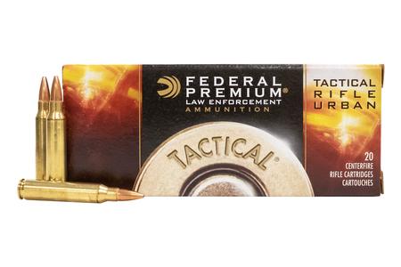 Federal 223 Rem 55 gr Hollow Point Tactical Rifle Urban Police Trade Ammo 20/Box