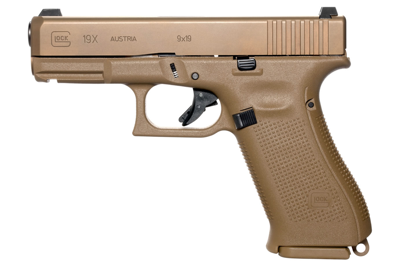 No. 7 Best Selling: GLOCK 19X 9MM FULL-SIZE FDE PISTOL (10 ROUND MODEL)