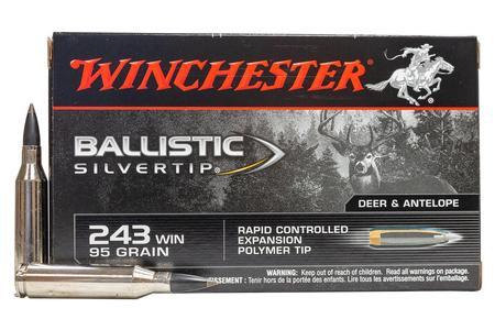 WINCHESTER AMMO 243 Win 95 gr Ballistic Silvertip 20/Box