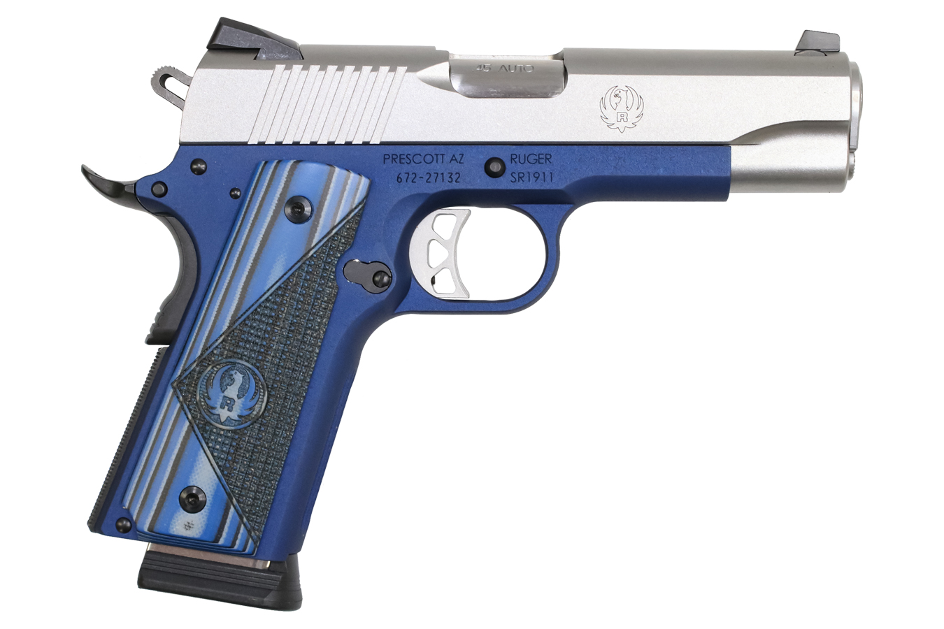 Ruger SR1911 45 ACP Semi-Auto Pistol with Blue Frame | Sportsman's ...