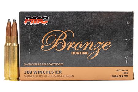 308 WIN 150 GR POINTED SOFT POINT (PSP) BRONZE